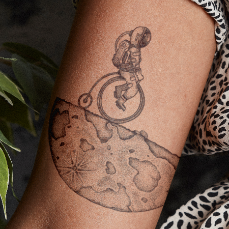 One Small Step by Kiryadi is a Space temporary tattoo from inkbox - main