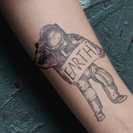 Earthling by Kiryadi is a Travel temporary tattoo from inkbox - main