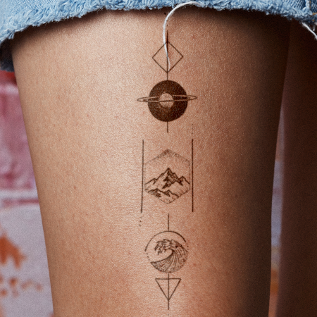 Line of Time by Werdgra is a temporary tattoo from inkbox - 1