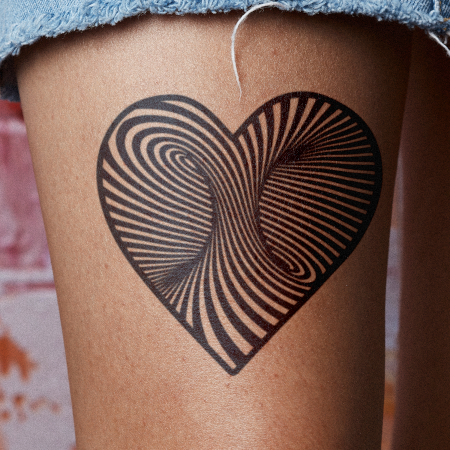 Through the Heart by Felipe Sena is a Hearts temporary tattoo from inkbox - main