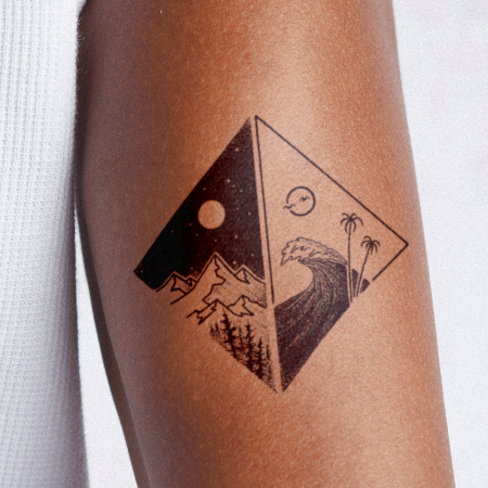 Structures of Earth by Werdgra is a temporary tattoo from inkbox - 1