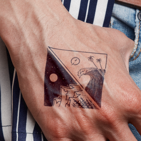 Structures of Earth by Werdgra is a temporary tattoo from inkbox - 0