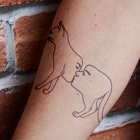 Smooches by Jean Valencia is a temporary tattoo from inkbox - 0