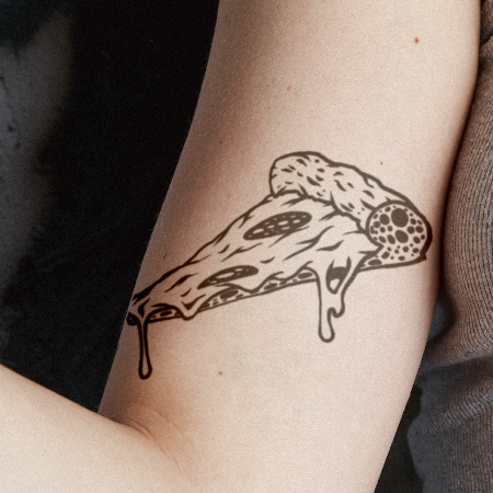 Cheesy Crust by Flobarink is a temporary tattoo from inkbox - 1