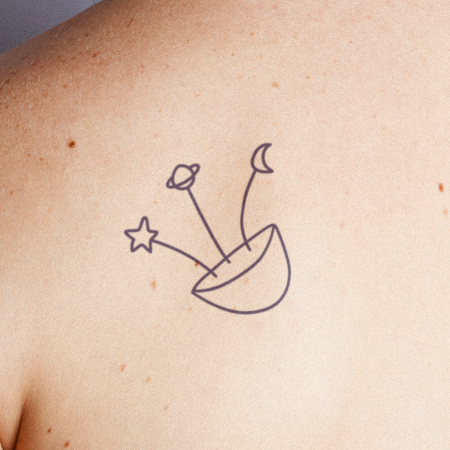 Space Plant by apheria is a temporary tattoo from inkbox - 1