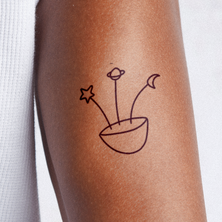 Space Plant by apheria is a temporary tattoo from inkbox - 0