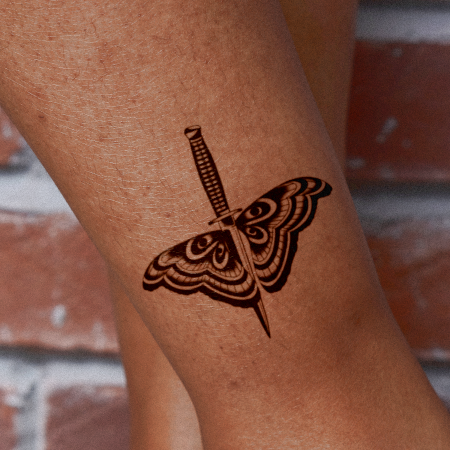 Flying Dagger by Paradisehellbow is a temporary tattoo from inkbox - 0