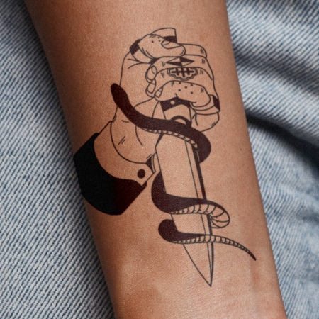 Hey Fellas by Noil Culture is a temporary tattoo from inkbox - 1