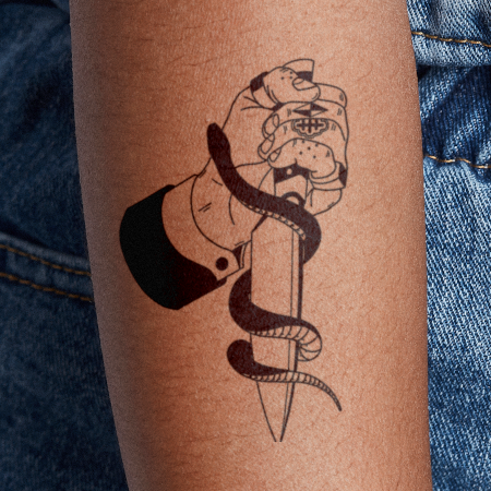 Hey Fellas by Noil Culture is a temporary tattoo from inkbox - 0