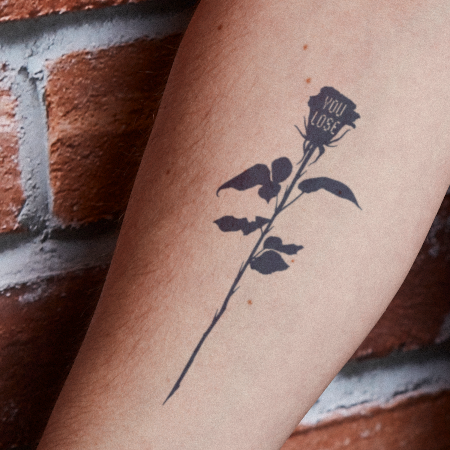 You Lose by Noil Culture is a temporary tattoo from inkbox - 0