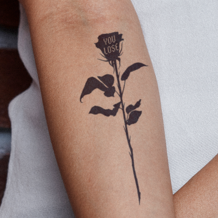 You Lose by Noil Culture is a temporary tattoo from inkbox - 1
