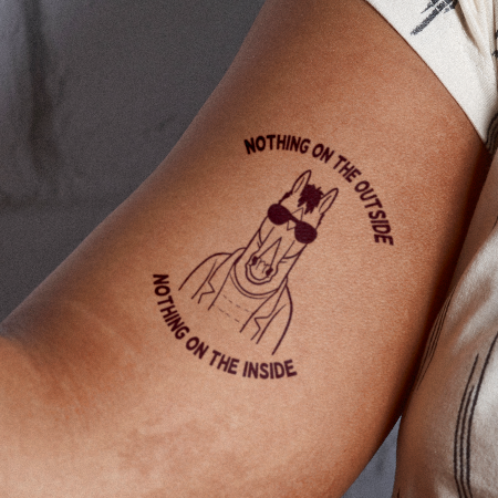 Bojack by Ella is a temporary tattoo from inkbox - 0