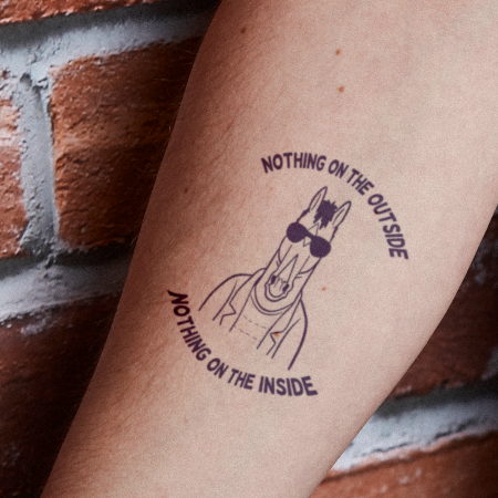 Bojack by Ella is a temporary tattoo from inkbox - 1