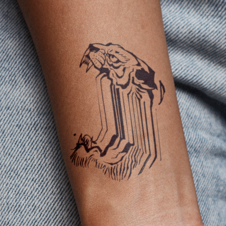 Yawn by David Clifton is a temporary tattoo from inkbox - 1