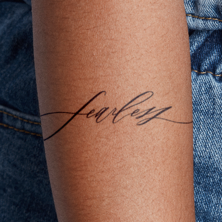 Swifty by Written Word Calligraphy is a Quotes temporary tattoo from inkbox - main