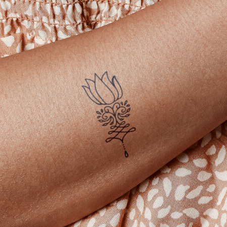 Unalotus by Louise Z. L. is a Flowers temporary tattoo from inkbox - main
