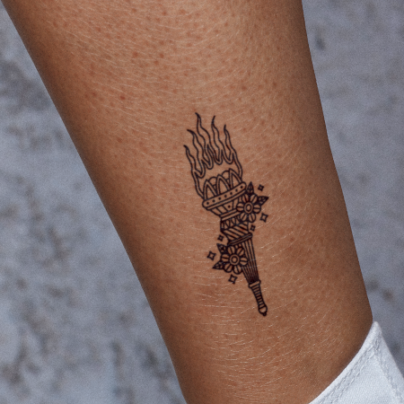 Torch by nickbaileydesigns is a Flowers temporary tattoo from inkbox - main