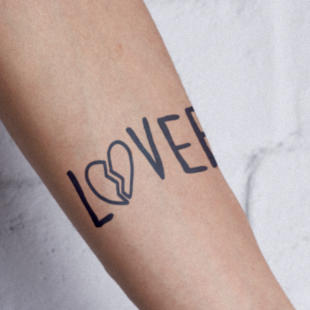 Broken Up by Sleestak is a Quotes temporary tattoo from inkbox - compliment