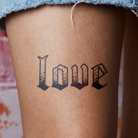 Love Me Anyway by Sleestak is a Quotes temporary tattoo from inkbox - main
