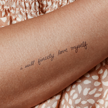 Fierce by novaraye is a Quotes temporary tattoo from inkbox - main
