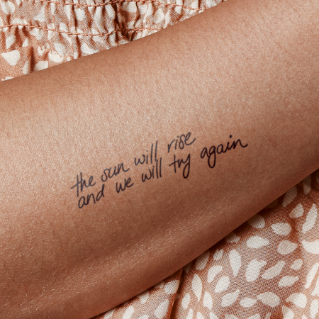 Try by novaraye is a Quotes temporary tattoo from inkbox - main