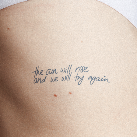 Try by novaraye is a Quotes temporary tattoo from inkbox - compliment