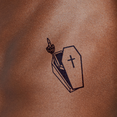 Death Finger by darealarts is a temporary tattoo from inkbox - 1