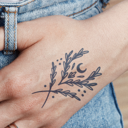 Harvest Moon by Kristine Vodon is a Flowers temporary tattoo from inkbox - main