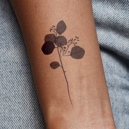 Soft Eucalyptus by Sarkasik is a temporary tattoo from inkbox - 1