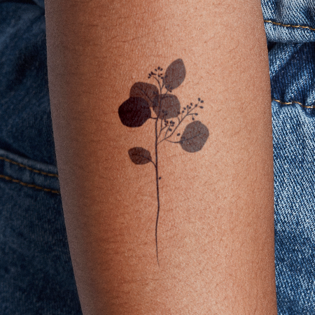 Soft Eucalyptus by Sarkasik is a temporary tattoo from inkbox - 0