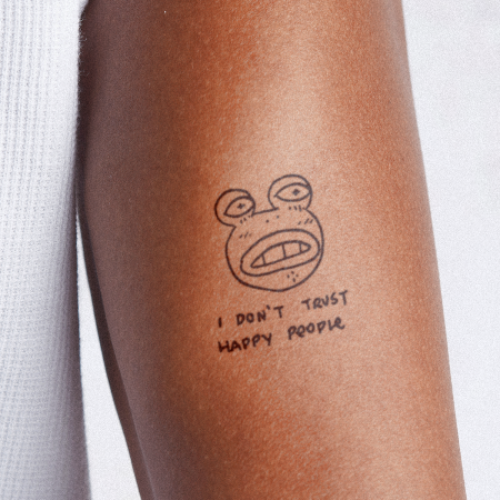 Trust Issues by sketchnate is a temporary tattoo from inkbox - 0