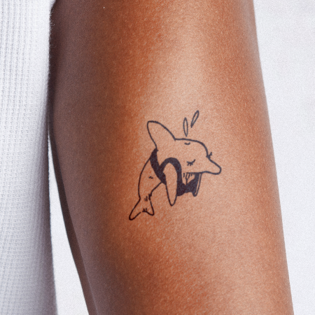 Sexy Dolphin by sketchnate is a temporary tattoo from inkbox - 1