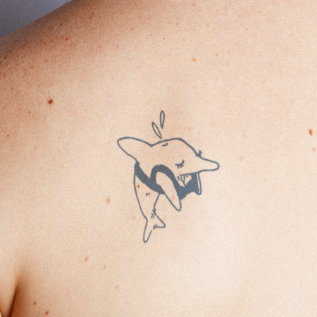 Sexy Dolphin by sketchnate is a temporary tattoo from inkbox - 0