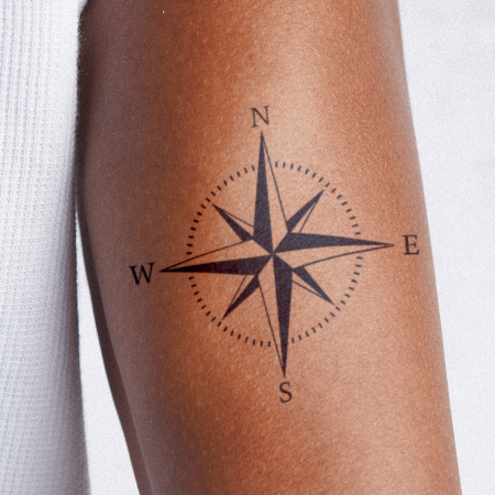 Compass Rose by Brandon Giambattista is a Travel temporary tattoo from inkbox - main