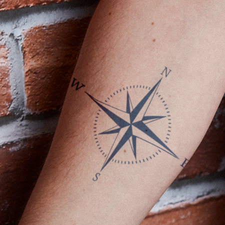 Compass Rose by Brandon Giambattista is a Travel temporary tattoo from inkbox - compliment