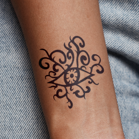 Sharp Look by Brandon Giambattista is a Geometric temporary tattoo from inkbox - main