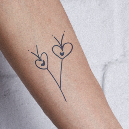Sprouted Love by apheria is a Hearts temporary tattoo from inkbox - compliment