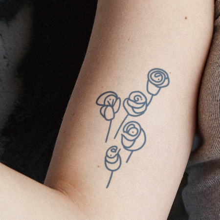 Rosies by apheria is a Flowers temporary tattoo from inkbox - compliment