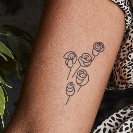Rosies by apheria is a Flowers temporary tattoo from inkbox - main
