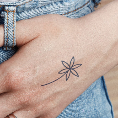 Mini Leaf by Felipe Sena is a Flowers temporary tattoo from inkbox - main