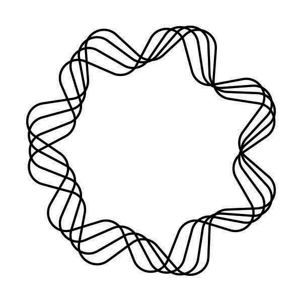 Spirograph 1 by Felipe Sena is a Geometric temporary tattoo from inkbox - stencil