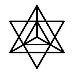 Merkabah by Martith is a Geometric temporary tattoo from inkbox - stencil