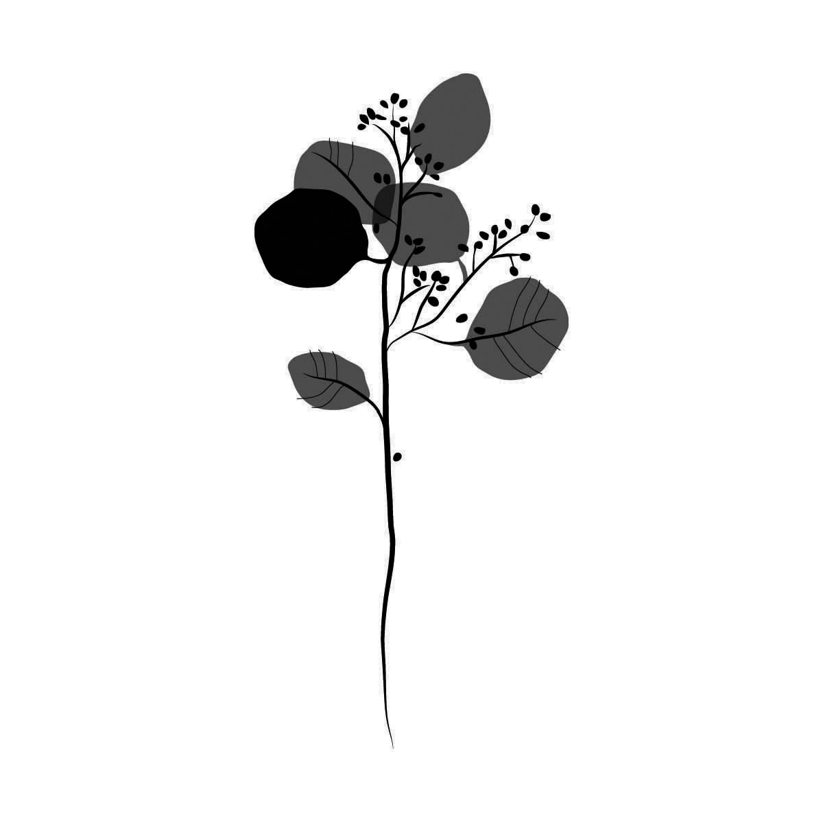 Soft Eucalyptus by Sarkasik is a temporary tattoo from inkbox - design