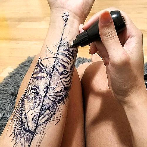1oz Freehand Ink by inkbox tattoos is a temporary tattoo from inkbox - 4