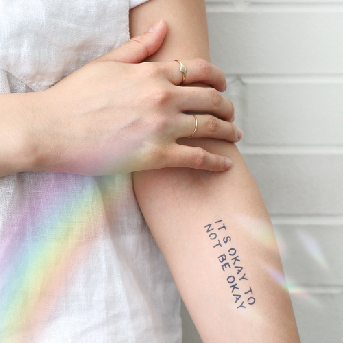 Acceptance by The Trevor Project is a Quotes temporary tattoo from inkbox - 0