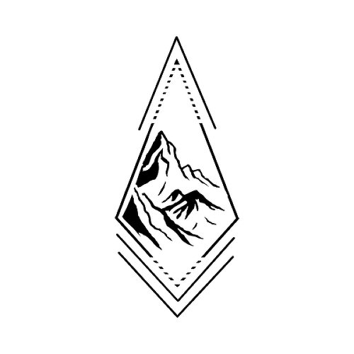 Altitude by Cassandra Hatcher is a Geometric temporary tattoo from inkbox - 1