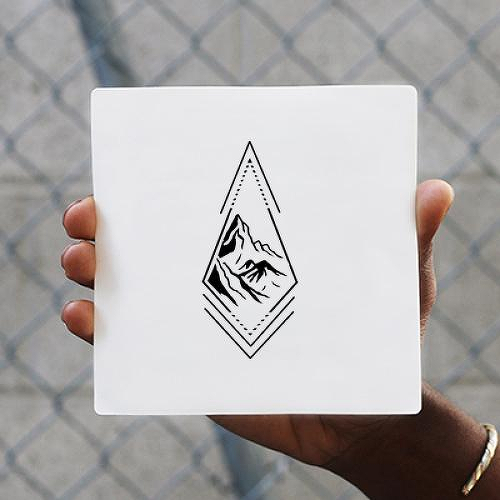 Altitude by Cassandra Hatcher is a Geometric temporary tattoo from inkbox - 1