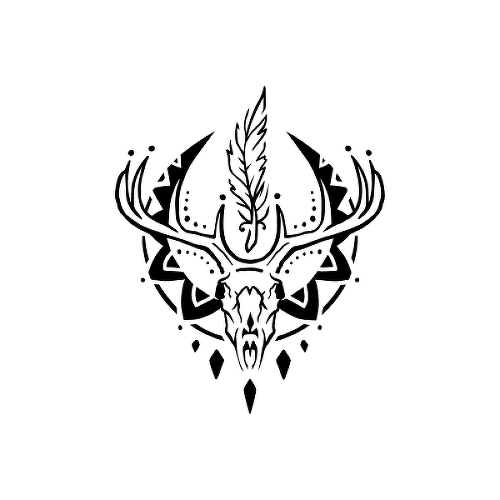 Antler by Medic Tairie is a Animals temporary tattoo from inkbox - 1