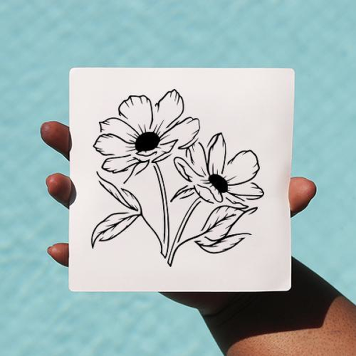 Asteraceae by Krysten is a Flowers temporary tattoo from inkbox - 0