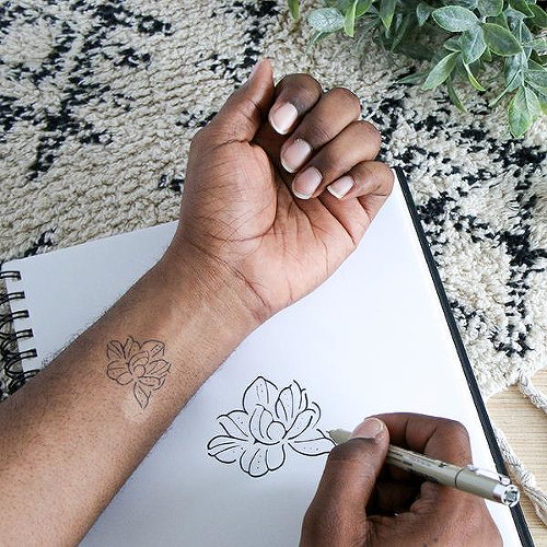 Azrael by Olivia-Fayne is a Flowers temporary tattoo from inkbox - 0